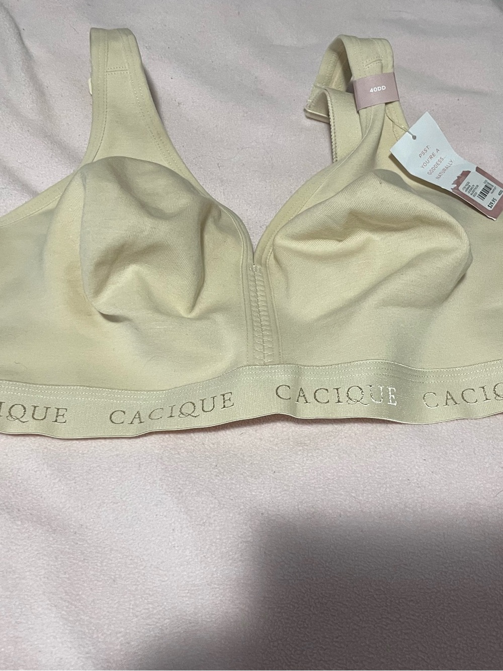 Cacique Soft Wireless Bra in Cream